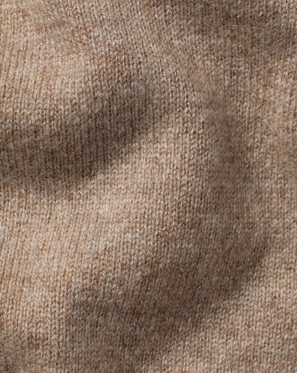 Cashmere Quarter Zip Sweater - Oatmeal
