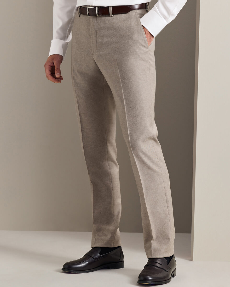 Italienischer Luxus-Flanellanzug - Taupe