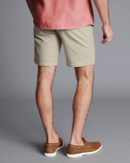 Cotton Linen Shorts - Stone