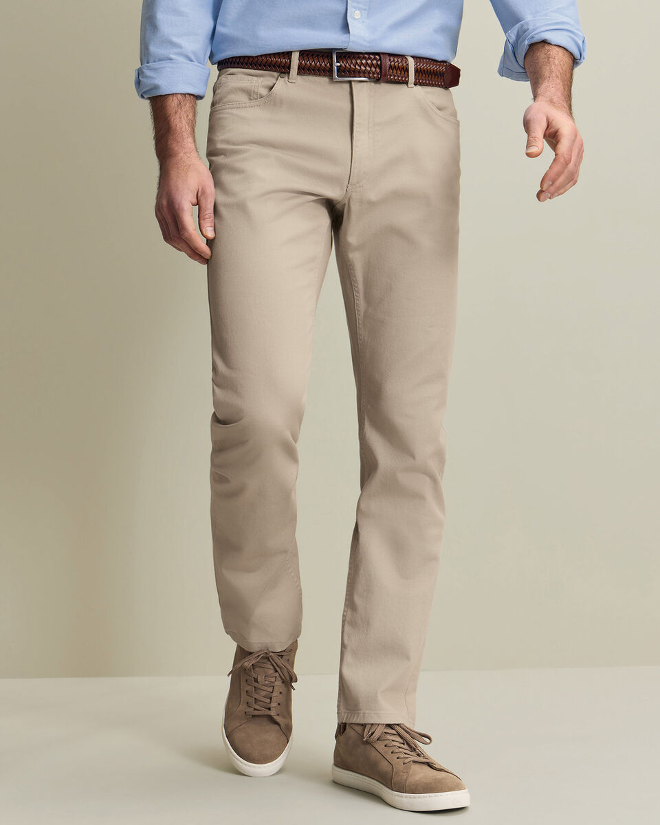 Jeans De 5 Bolsillos - Piedra
