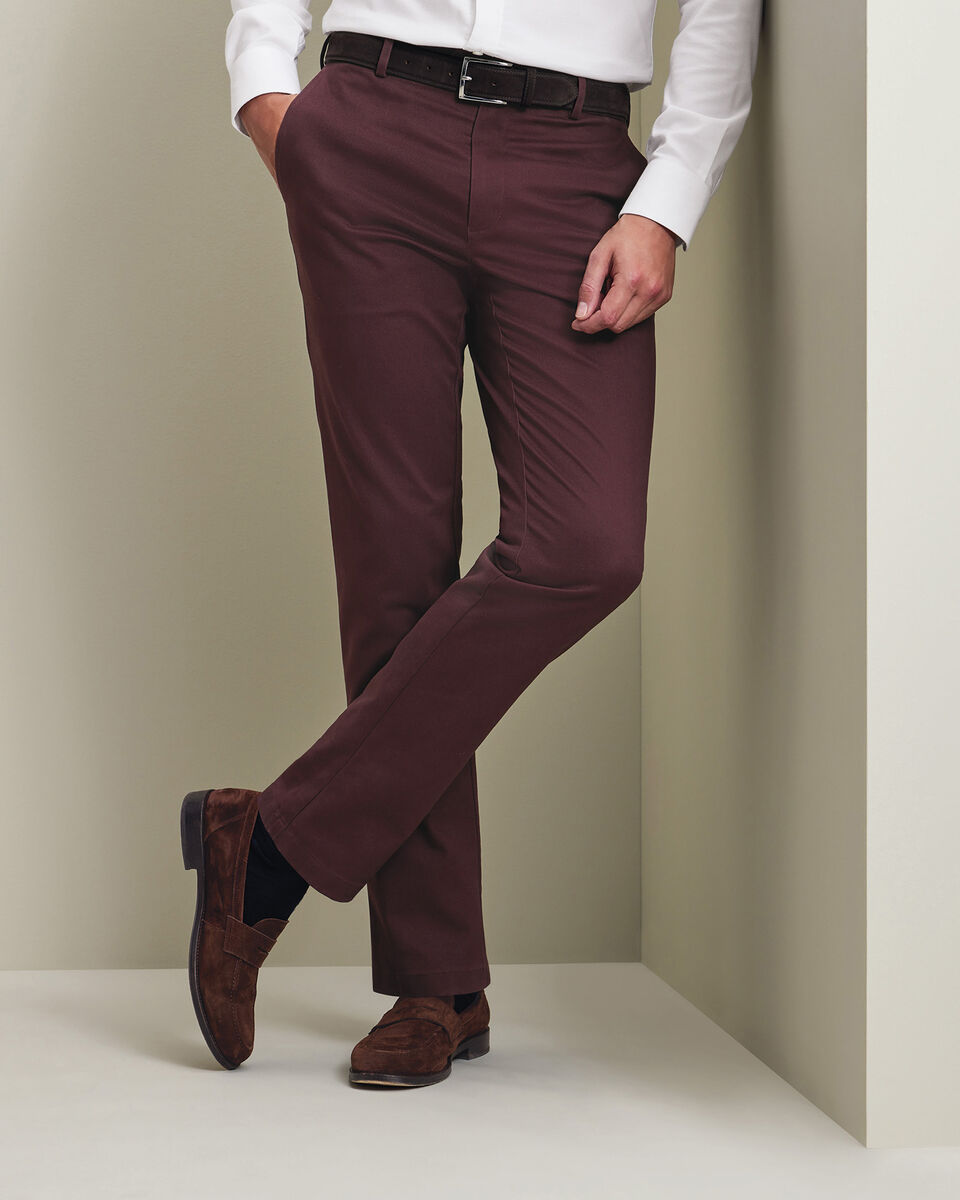 Chino Ultimate sans repassage - Bordeaux
