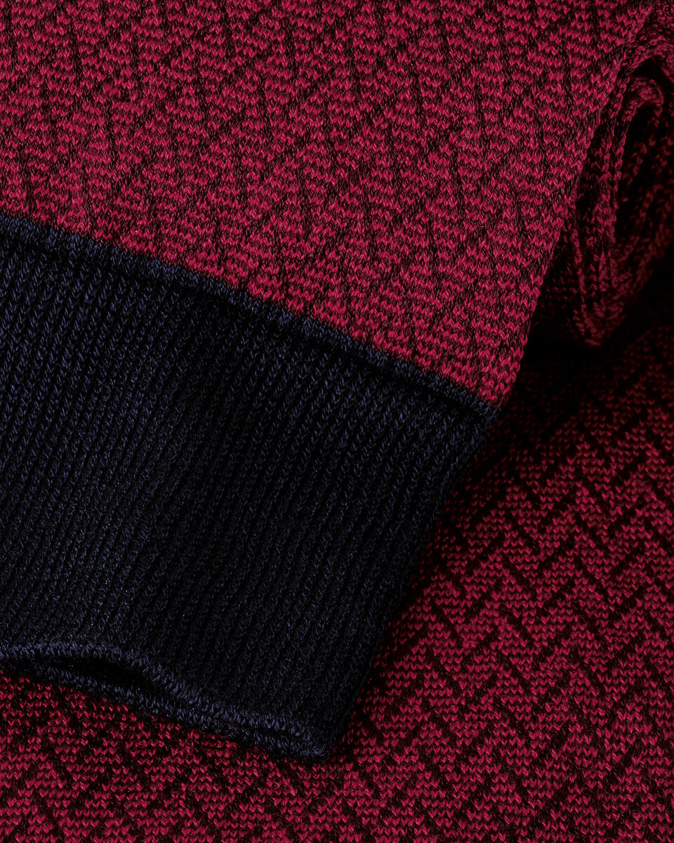 Herringbone Socks - Red