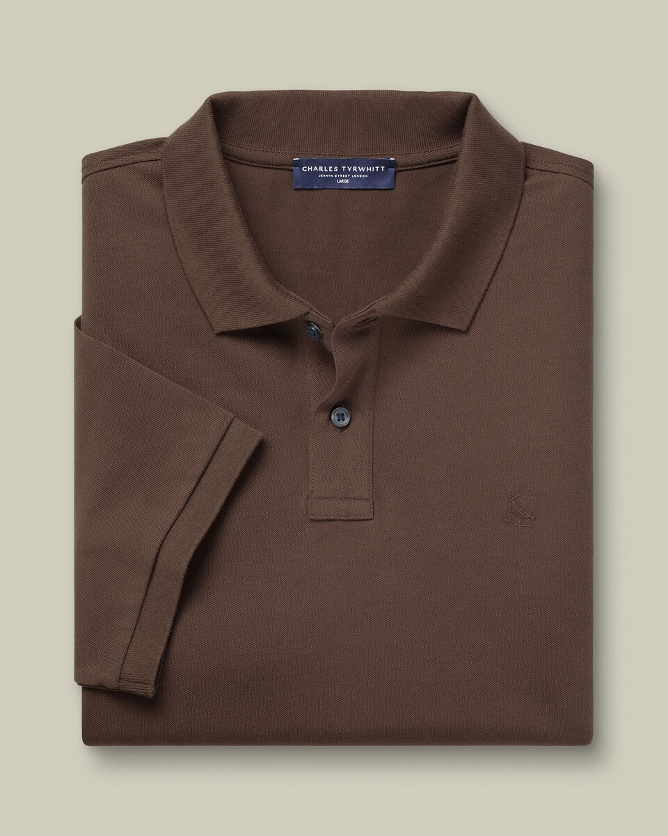 Pique Polo - Brown