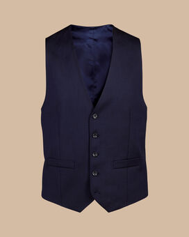 Italian Luxury Suit Waistcoat - Dark Navy