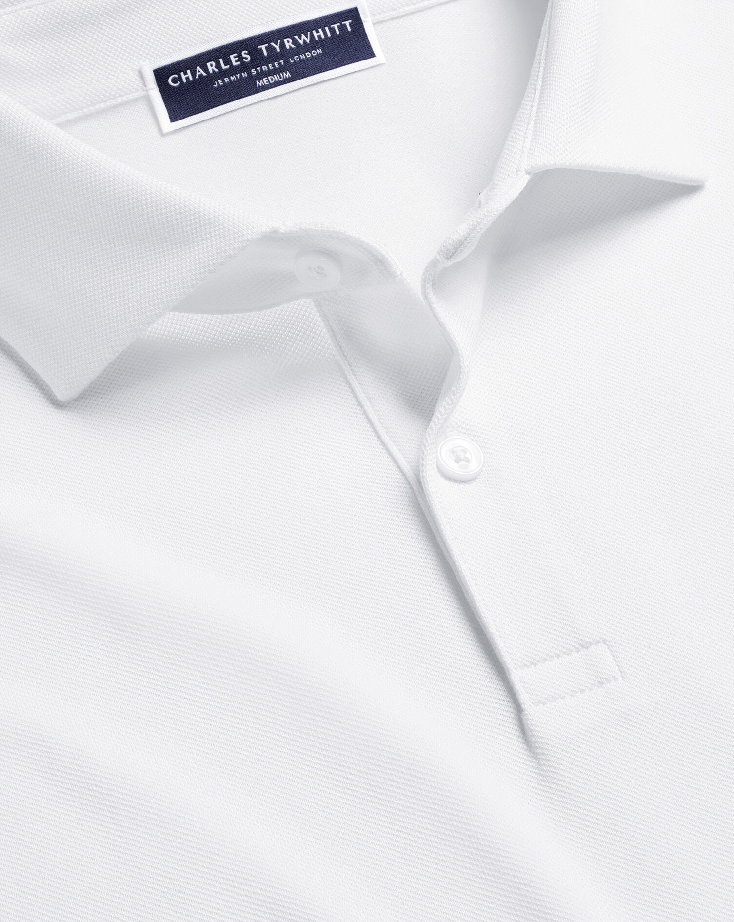 Smart Pique Polo - White