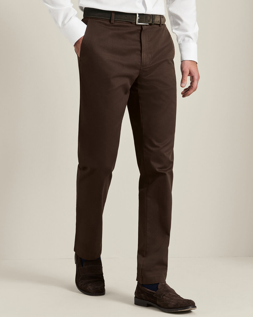Chino Ultimate sans repassage - Chocolat