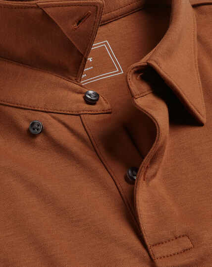 Smart Jersey Polo - Toffee