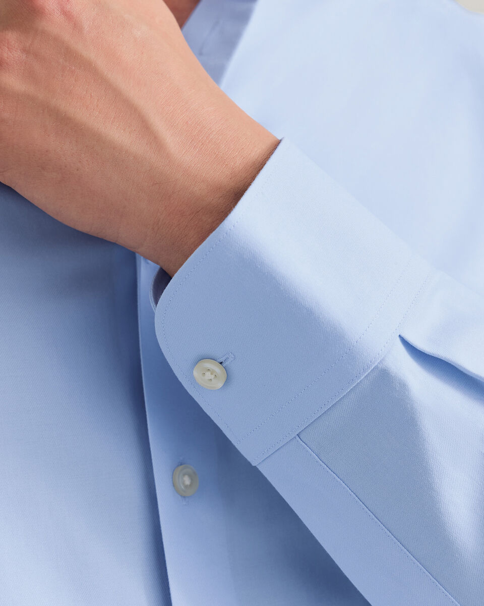 Non-Iron Twill Shirt - Sky Blue