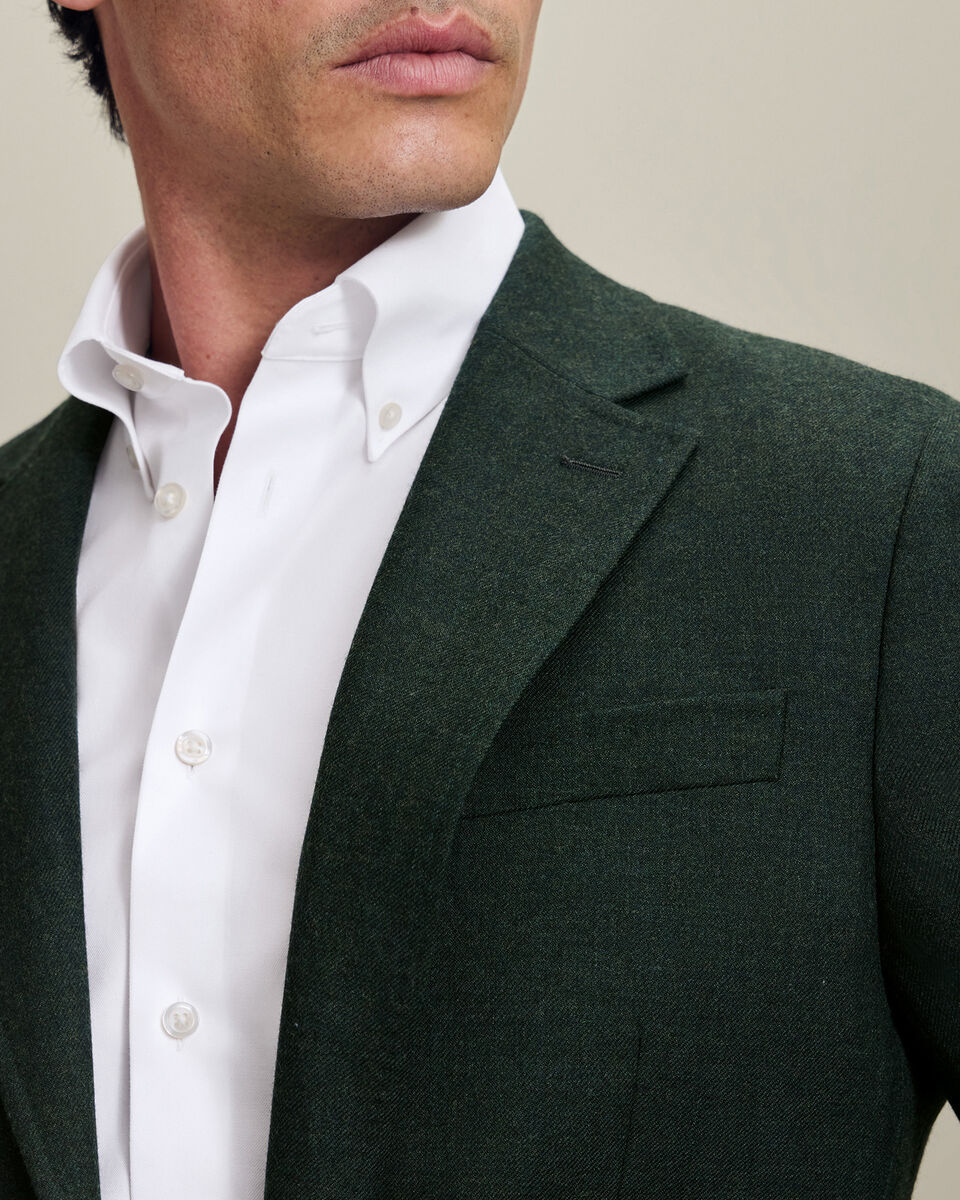 Veste en laine textur&eacute;e - Vert for&ecirc;t
