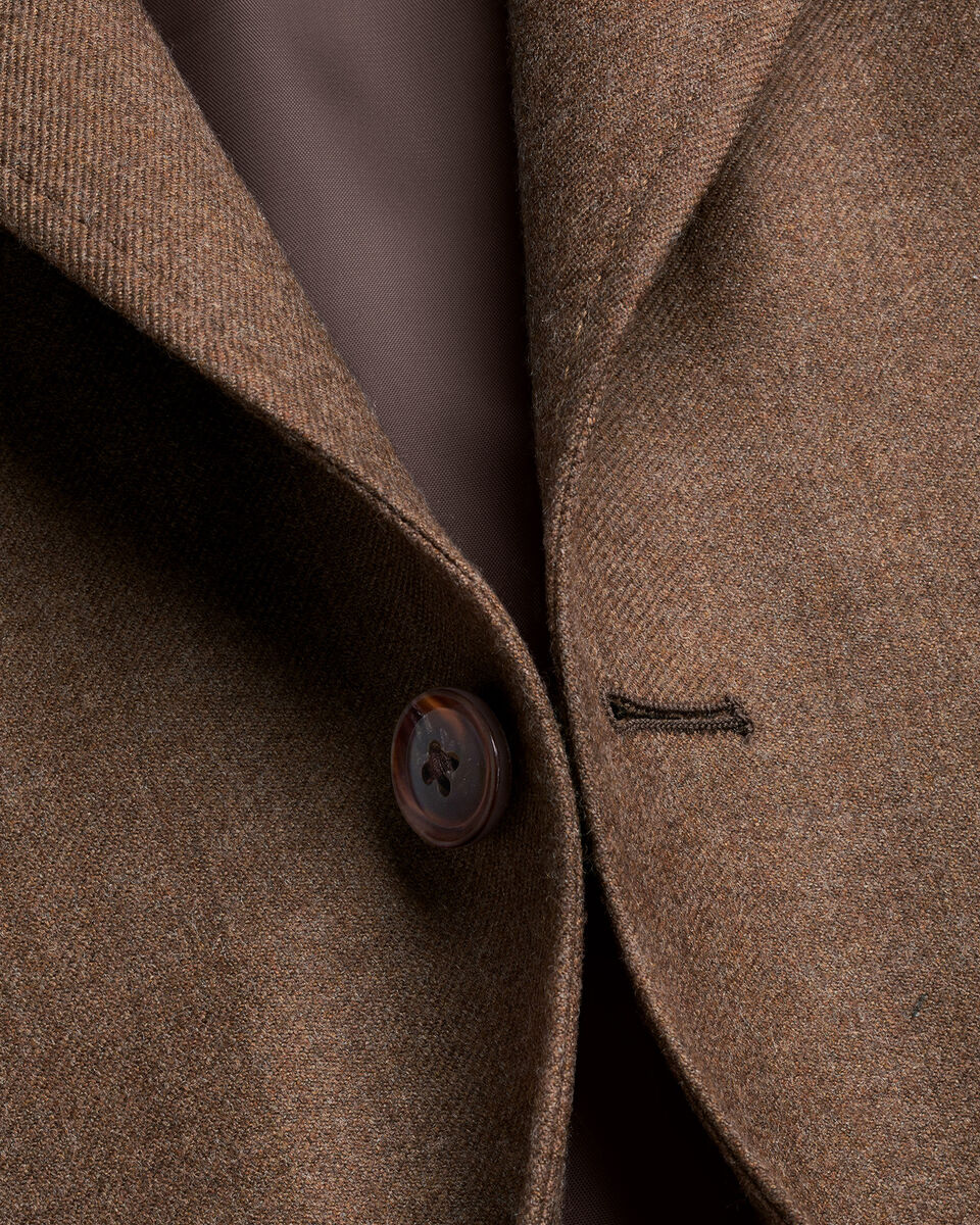 Veste en laine textur&eacute;e - Caramel