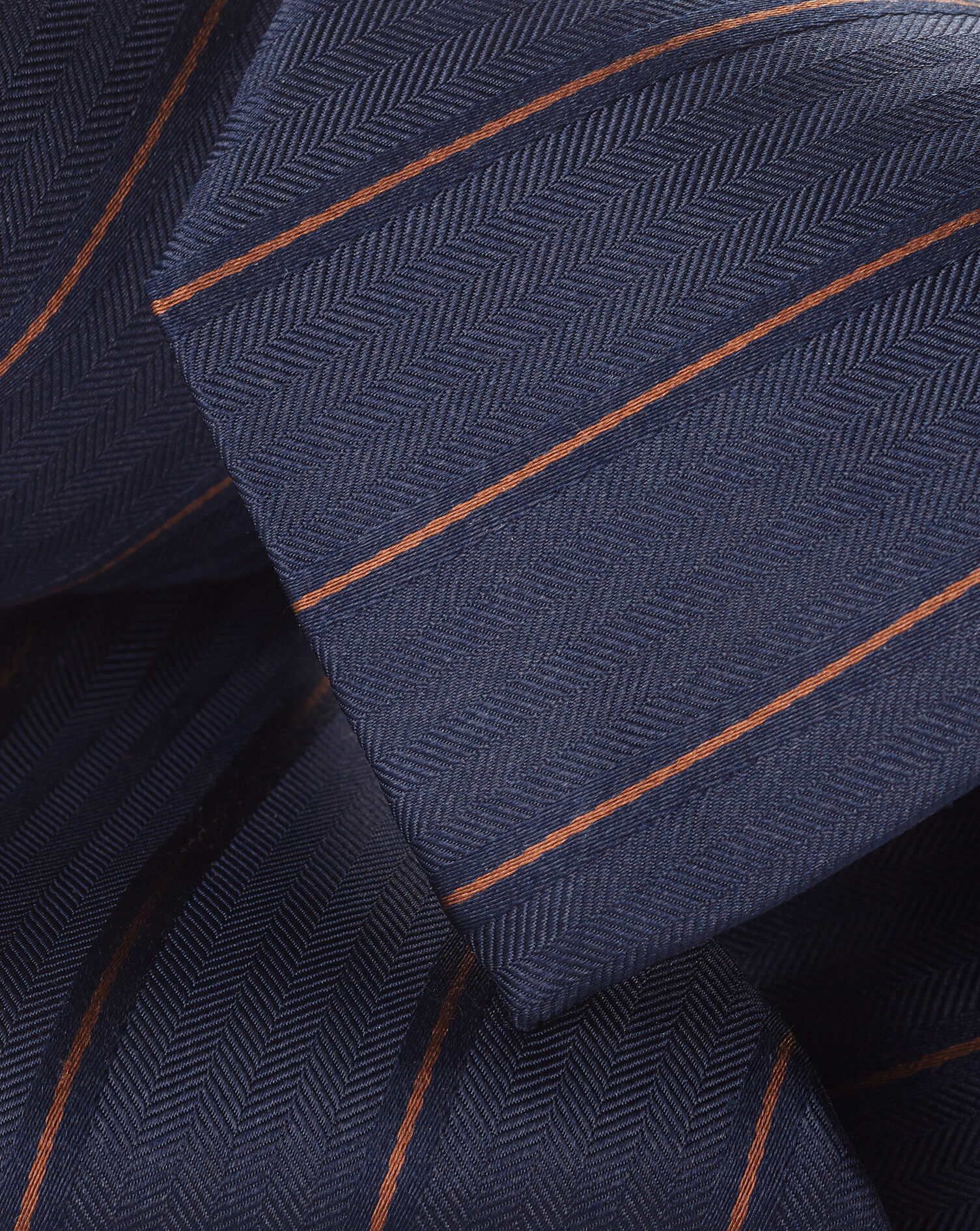 Silk Stripe Tie - Royal Blue
