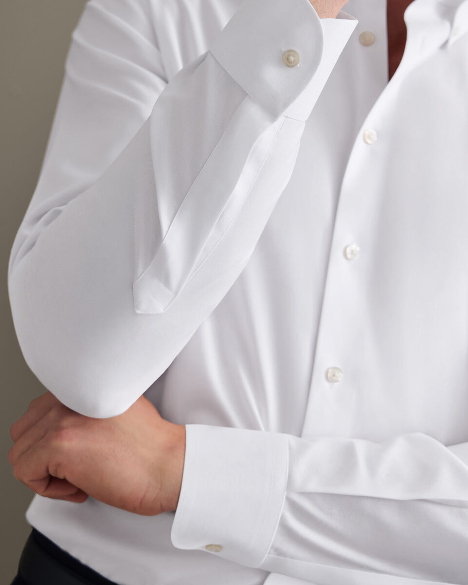 Non-Iron Twill Shirt - White