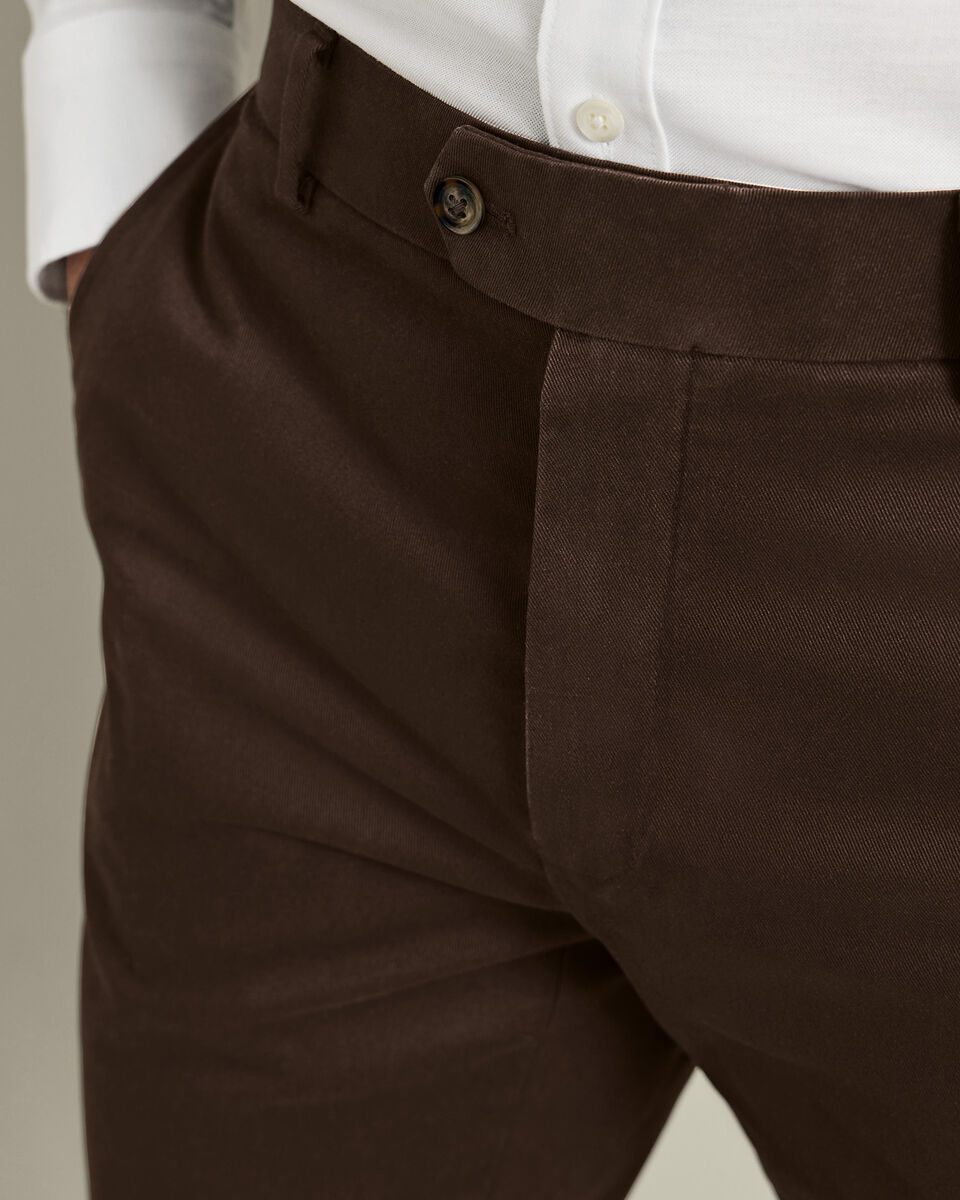Chino Ultimate sans repassage - Chocolat