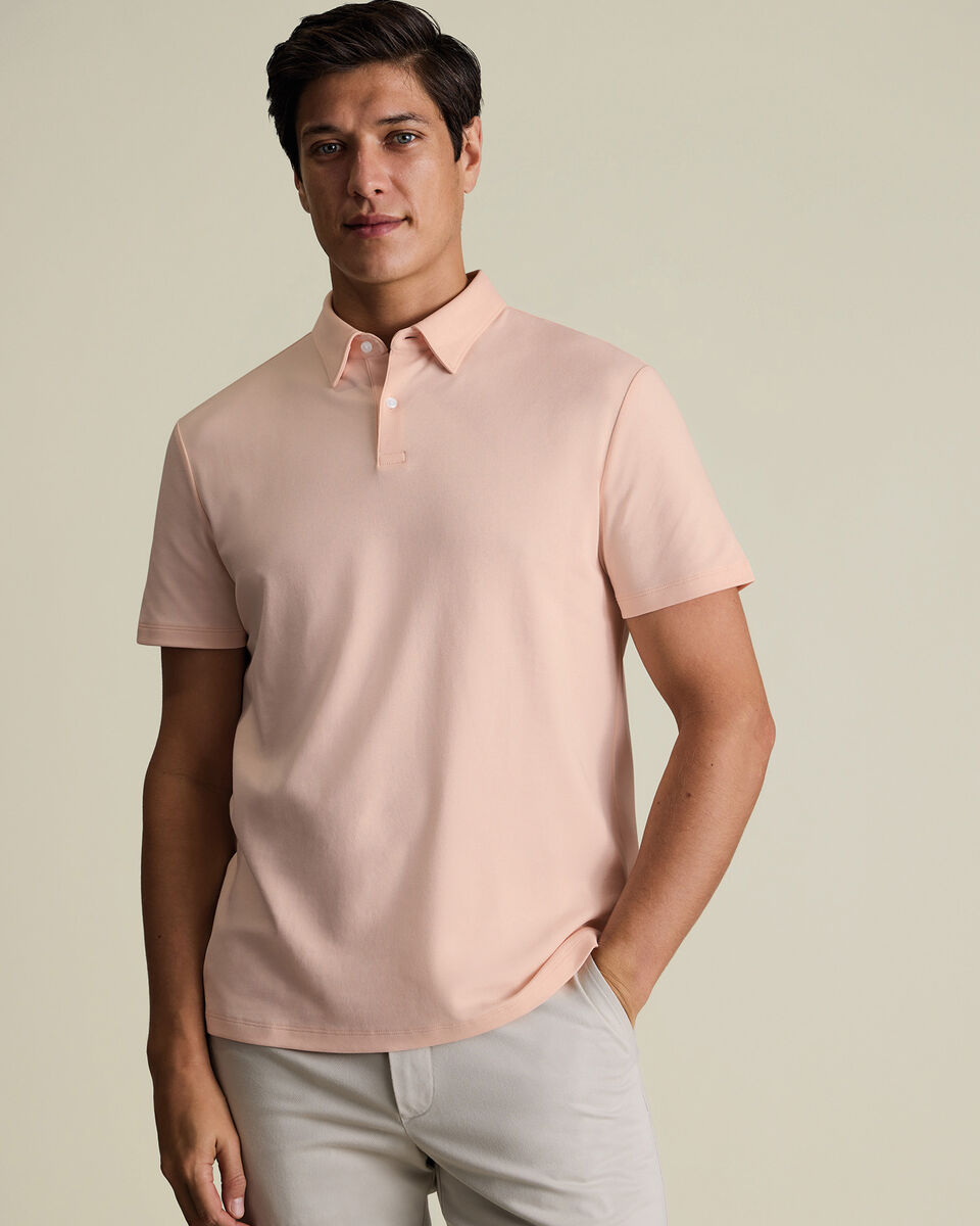 Smart Cotton Polo &ndash; Peach
