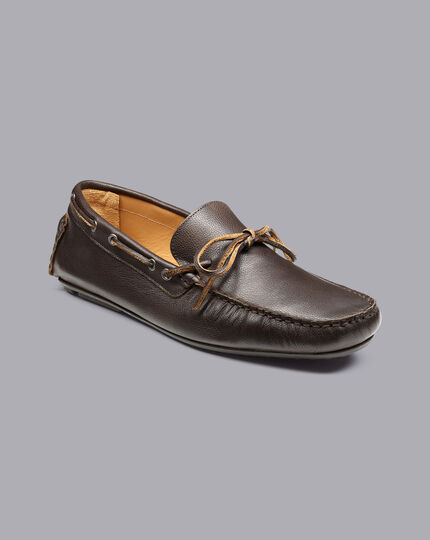 Leather Driving Loafer - Dark Chocolate