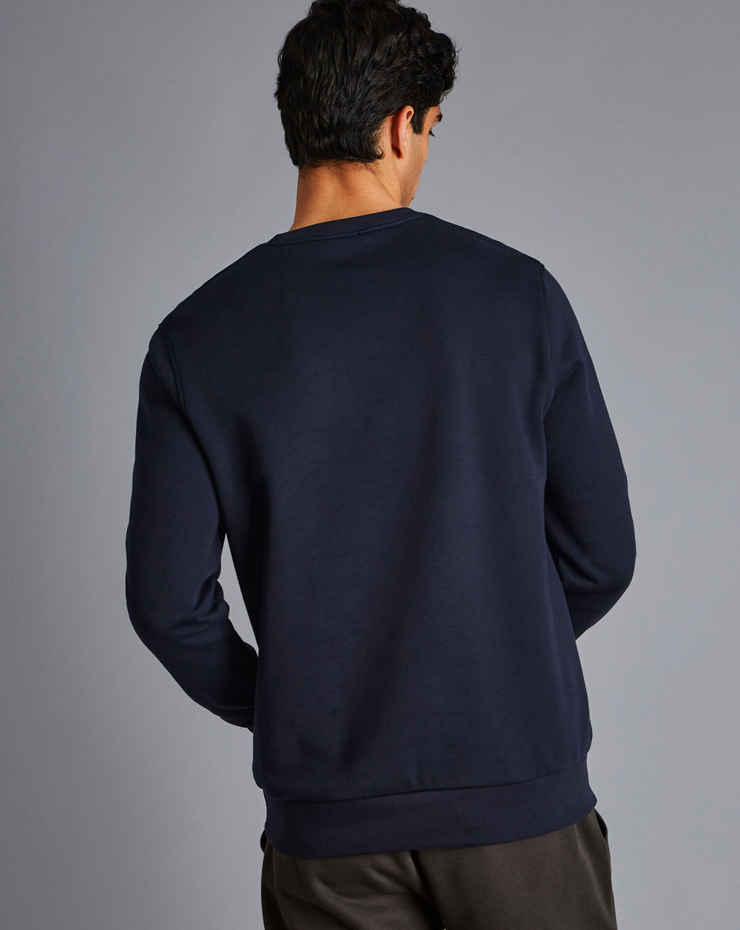 plain navy jumper