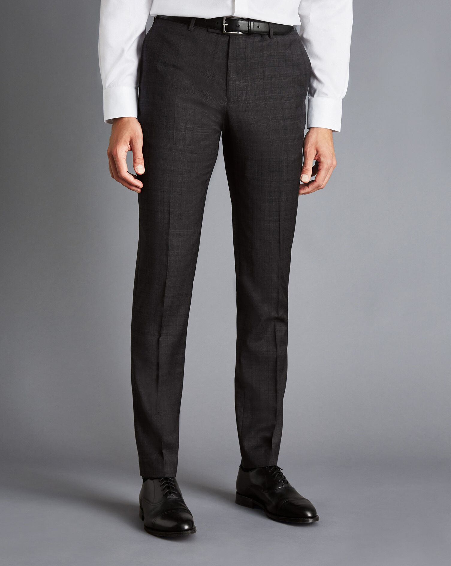 Fashion Suits Suit Trousers Charles Vögele Charles V\u00f6gele Suit Trouser black striped pattern business style 