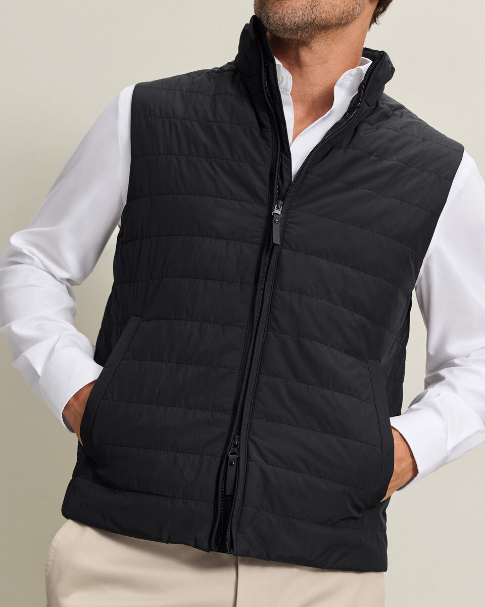 Lightweight Quilted Gilet - Black