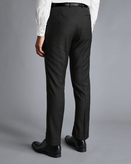 Twill Business Suit Trousers - Charcoal