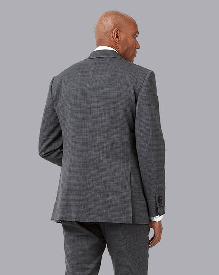 Crosshatch Suit Jacket - Grey