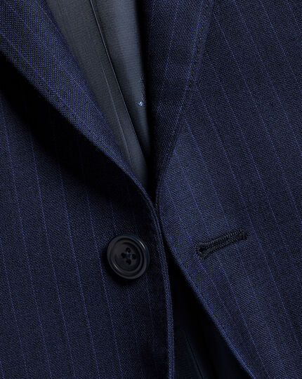 Ultimate Performance Stripe Suit Jacket - French Blue