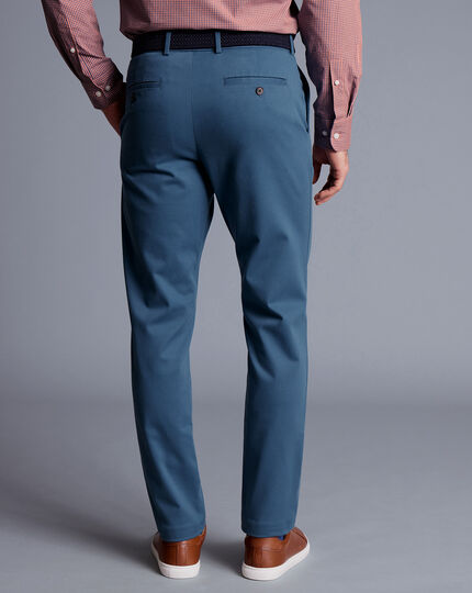 Ultimate Non-Iron Chinos - Petrol Blue