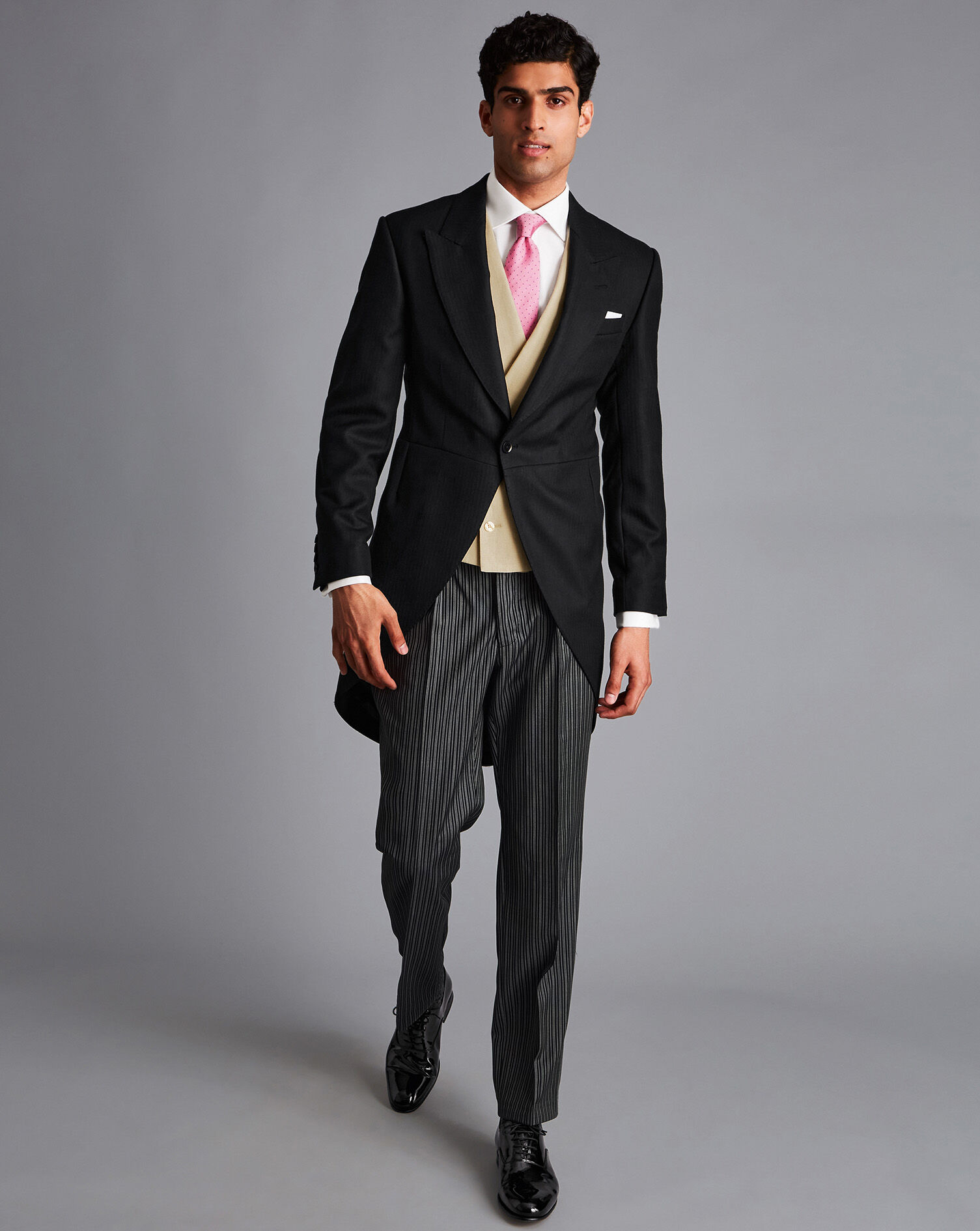 Linen Morning Suit Waistcoat - Buff 