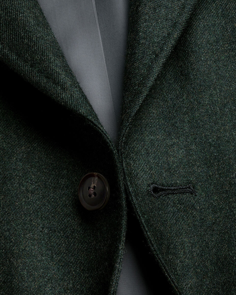 Veste en laine textur&eacute;e - Vert for&ecirc;t