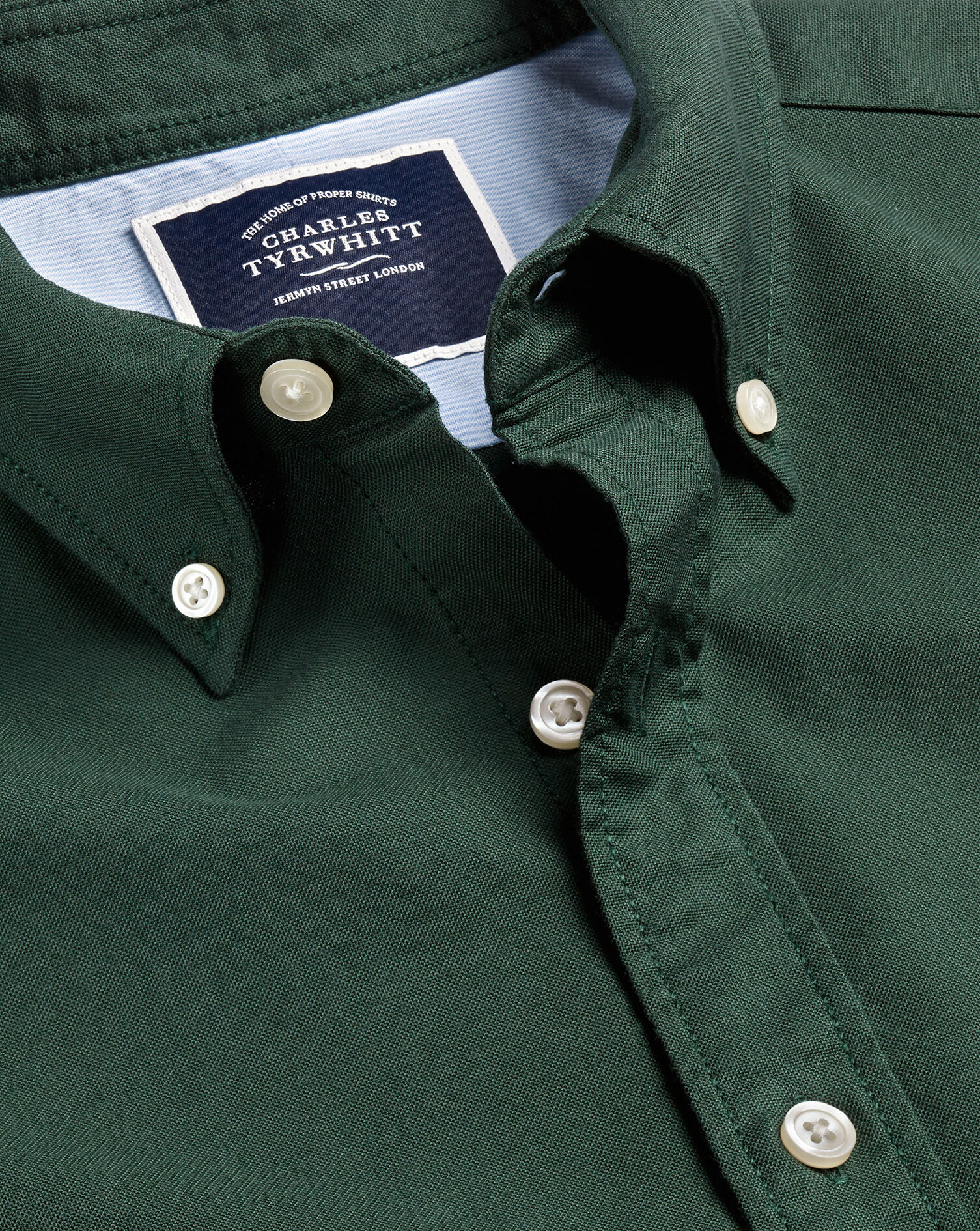 Button-Down Collar Washed Oxford Shirt 