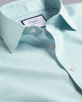 Non-Iron Twill Shirt - Aqua Green