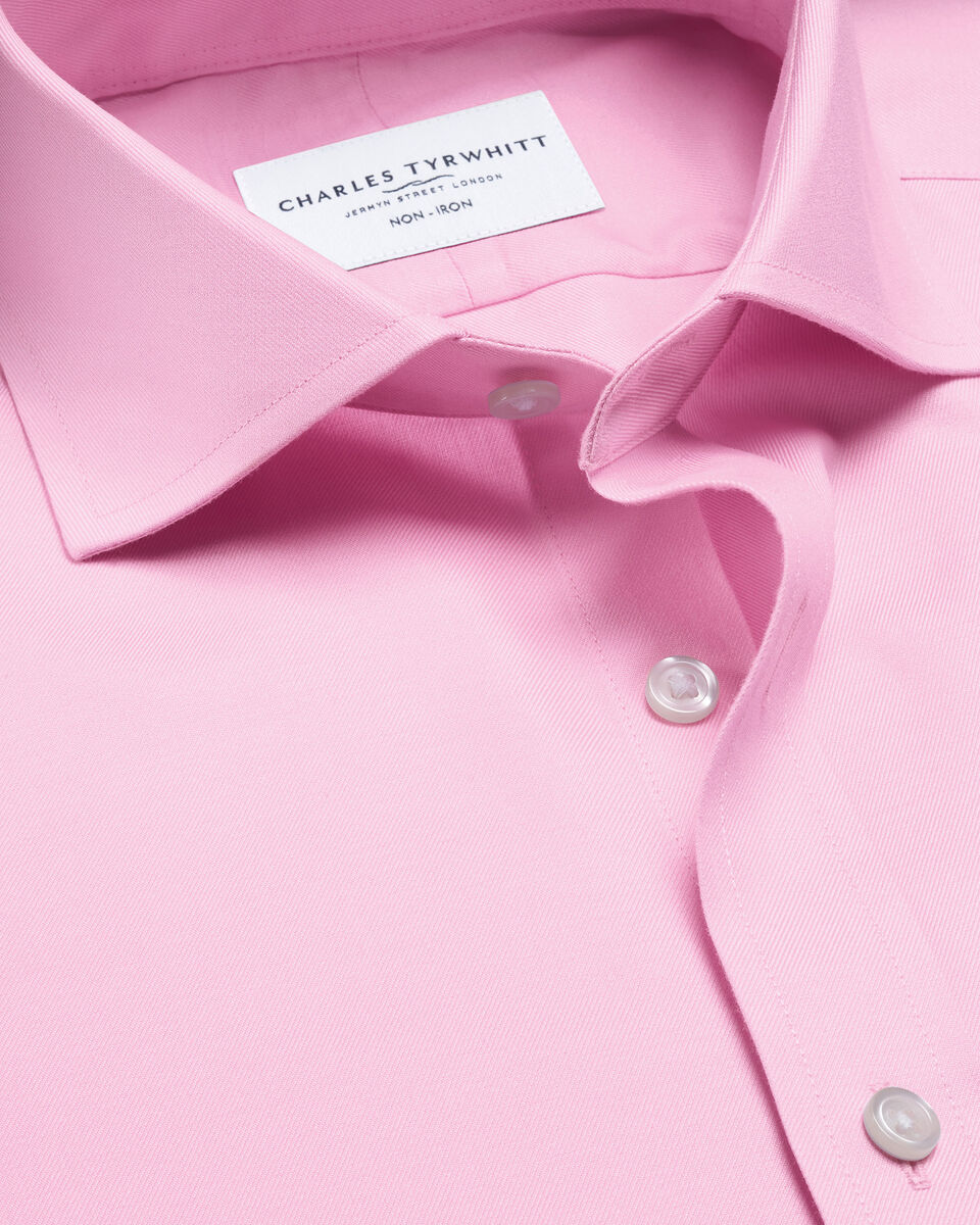 Non-Iron Twill Shirt - Pink