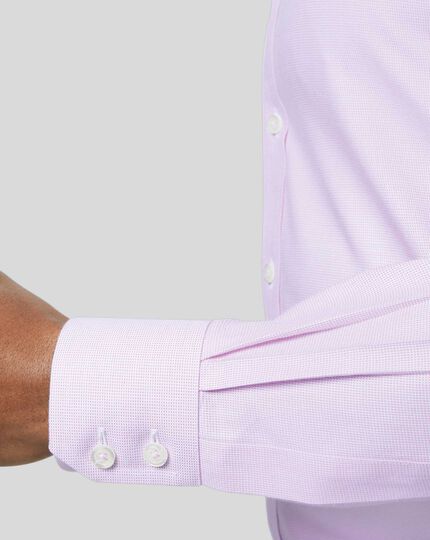 Cutaway Collar Non-Iron Ludgate Weave Shirt - Lilac Purple