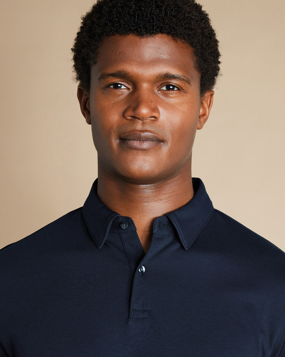 Performance Smart Jersey Polo - Navy