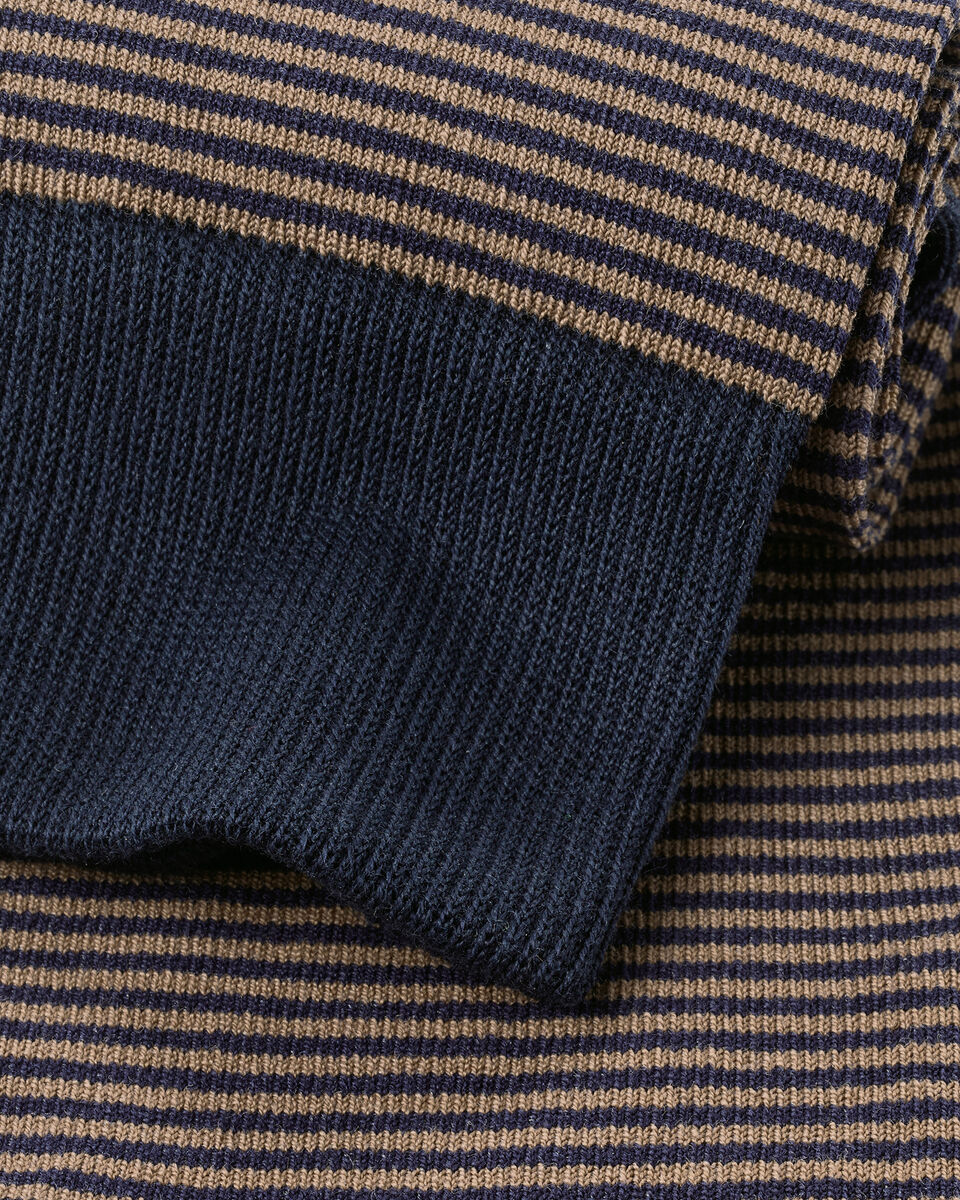 Stripe Socks - Camel & Navy&nbsp;