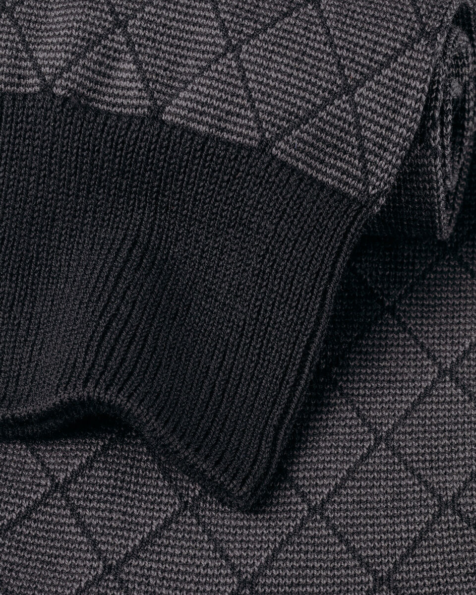 Patterned Socks - Grey & Black