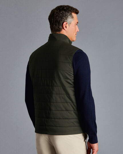 Quilted Vest - Forest Green
