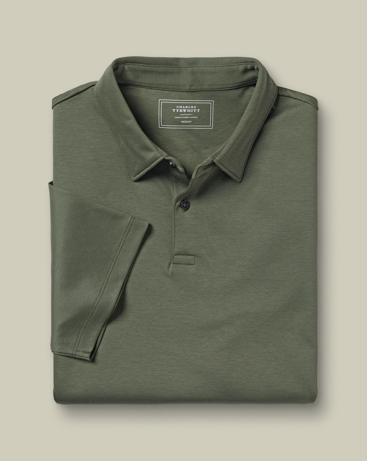 Smart Jersey Polo - Olive Green