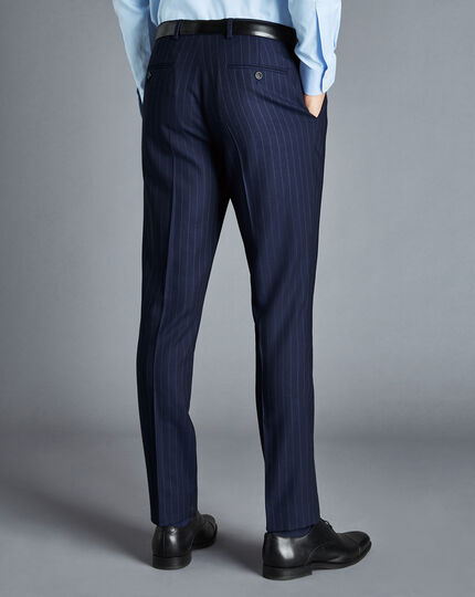 Stripe Suit Pants - French Blue