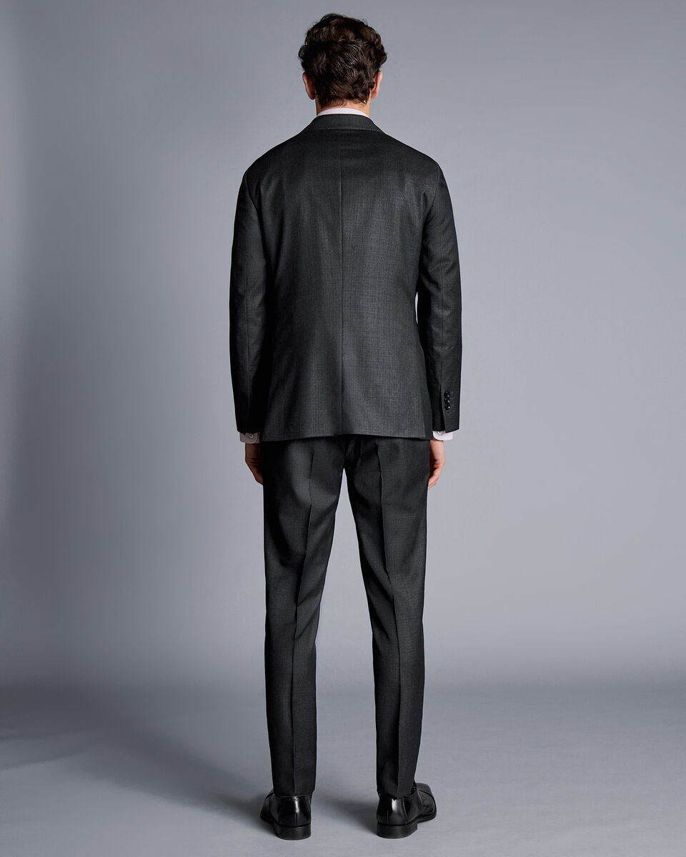 Luxury Italian Suit - Charcoal Grey