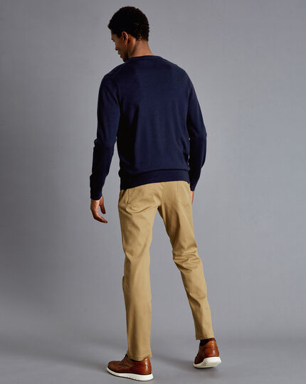 Textured 5-Pocket Trousers - Sand