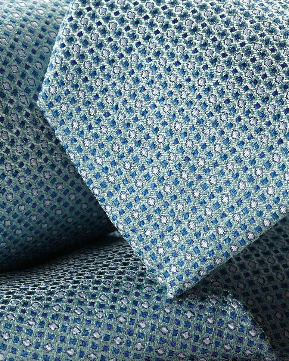 Silk Tie - Aqua Green