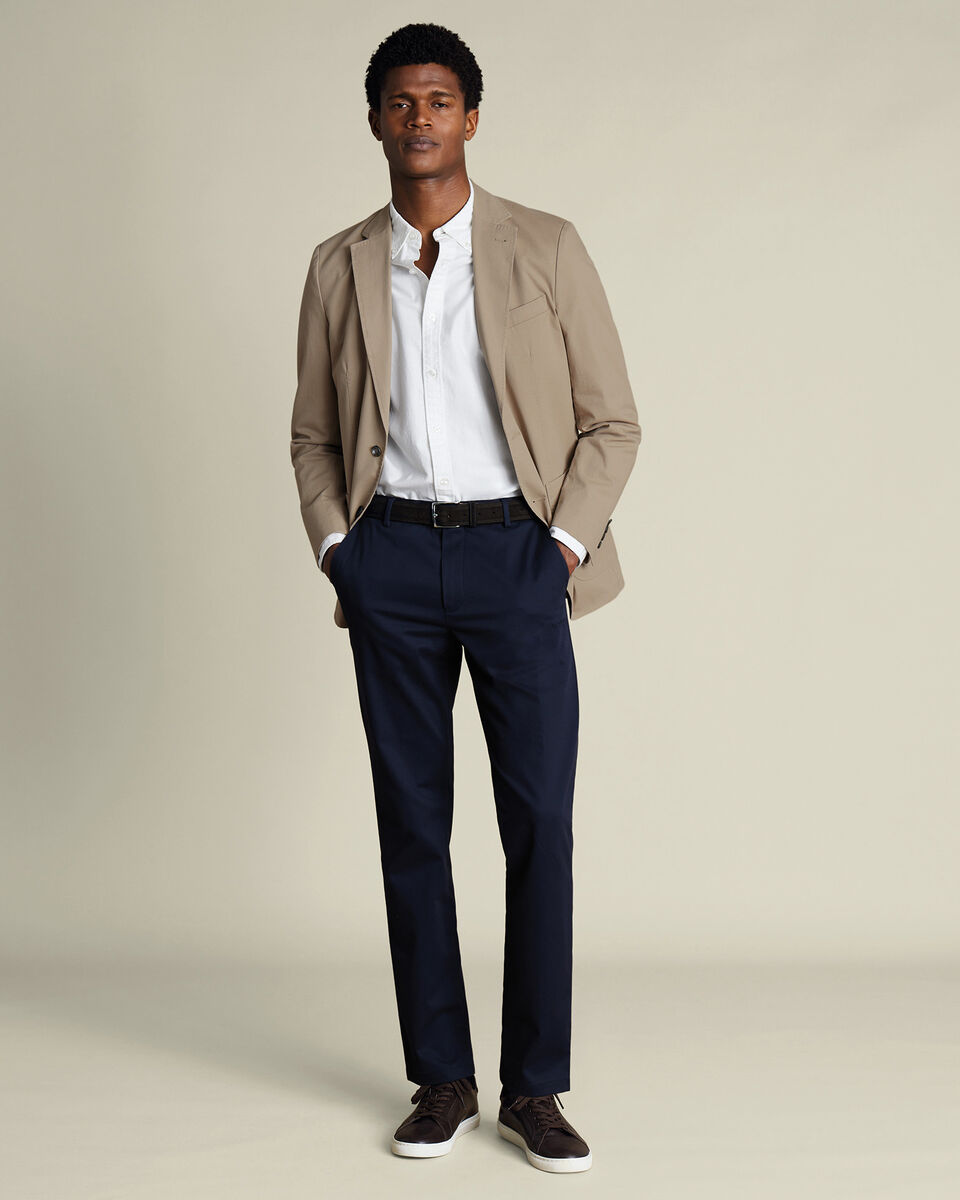 Taupe Cotton Stretch Jacket