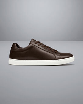 Leather Sneakers - Dark Chocolate