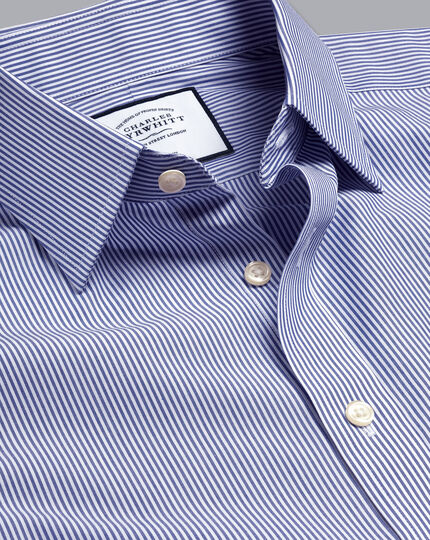 Non-Iron Bengal Stripe Shirt - Royal Blue
