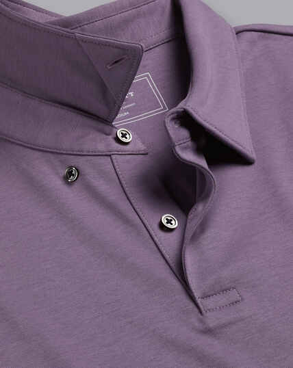 Smartes Jersey-Polo - Lavendel