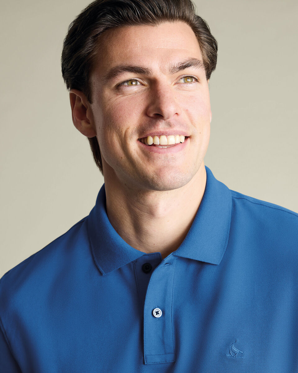 Pique Polo &ndash; Ocean Blue