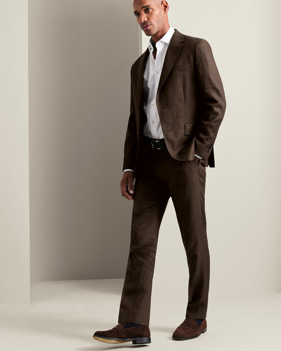 Linen Pants - Chocolate Brown