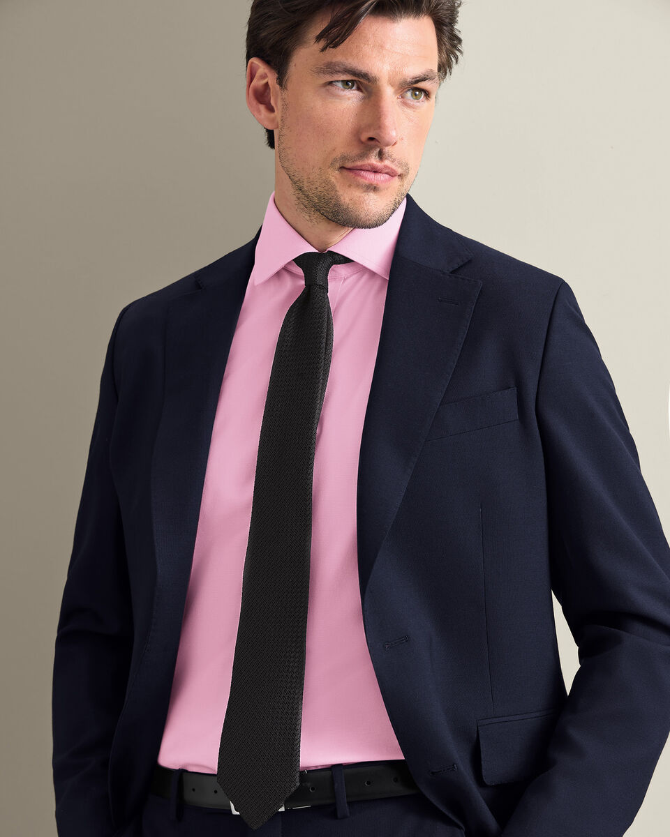 Non-Iron Twill Shirt - Pink