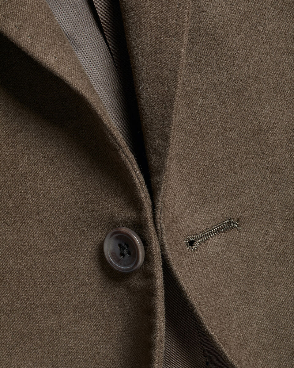 Italian Moleskin Jacket Mocha Charles Tyrwhitt