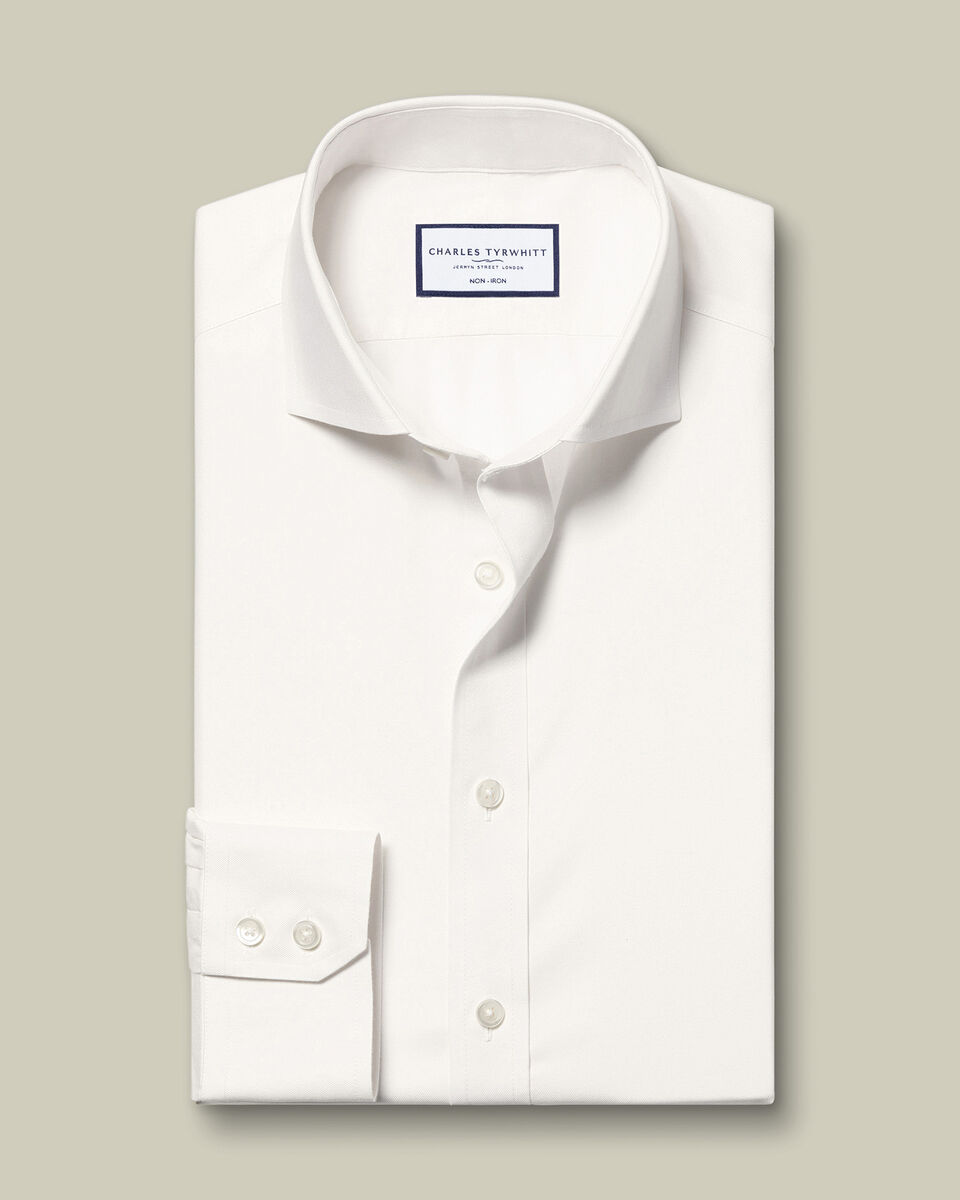 Non-Iron Twill Shirt - Ivory